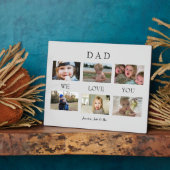 Aangepast vader We houden van Foto Gray Collage Pl Fotoplaat (Zijkant)