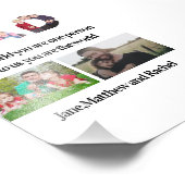 Aangepast Vaderdag 5 Fotocollage Foto Afdruk (Hoek)