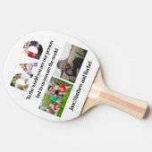 Aangepast Vaderdag 5 Fotocollage Tafeltennisbatje (Zijkant)