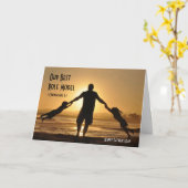 Aangepast VADERDAG beste rolmodel voor HAPPY Kaart (Gele Bloem)