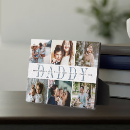 Aangepast Vaderdag fotocollage voor papa Fotoplaat