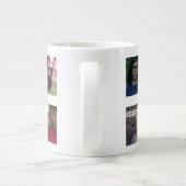 Aangepast Vaderdag fotocollage voor papa Grote Koffiekop (Achterkant)