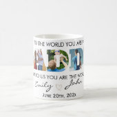 Aangepast Vaderdag fotocollage voor papa Koffiemok (Center)