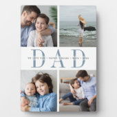Aangepast Vaderdag Kinder Foto Collage Fotoplaat (voorkant)