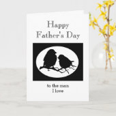 Aangepast Vaderdag schatje Man waar ik van hou Kaart (Gele Bloem)