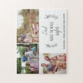 Aangepast Vaderdag voor fotocollage, bijtend scrip Legpuzzel (Verticaal)