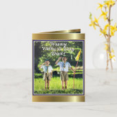 Aangepast Vaderdag Wenskaart Kinder Camping Kaart (Gele Bloem)