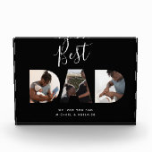 Aangepast vaders Dag Foto Collage Beste pap script (Voorkant)