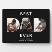 Aangepast vaders Dag Foto Collage Beste pap script Fotoplaat (voorkant)