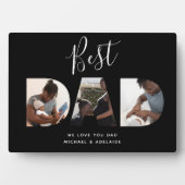 Aangepast vaders Dag Foto Collage Beste pap script Fotoplaat (voorkant)