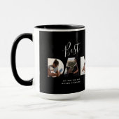 Aangepast vaders Dag Foto Collage Beste pap script Mok (Links)