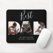 Aangepast vaders Dag Foto Collage Beste pap script Muismat (Met muis)