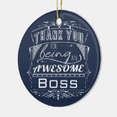 Aangepast vak Bedankt voor je waardering Keramisch Ornament (Links)