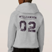 Aangepast vak Veld Lacrosse Team Club Naam Nummer (Achterkant)