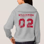 Aangepast vak Veld Lacrosse Team Club Naam Nummer (Achterkant)