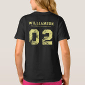 Aangepast vak Veld Lacrosse Team Club Naam Nummer T-shirt (Achterkant)