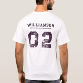 Aangepast vak Veld Lacrosse Team Club Naam Nummer T-shirt (Achterkant)