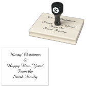 Aangepast vakantiebericht rubberstempel (Gestempeld)