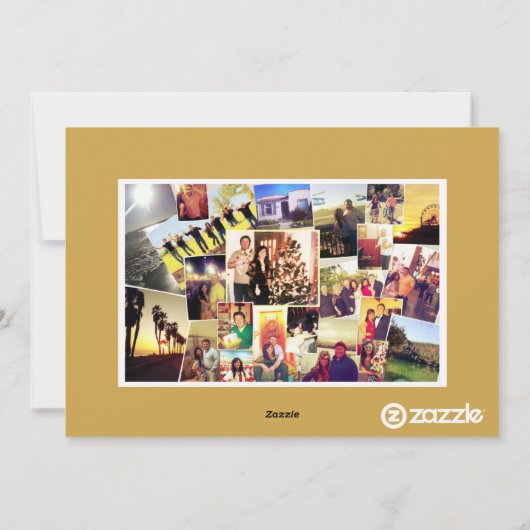 Aangepast  | Vakantieknopkaart Feestdagenkaart (Achterkant)