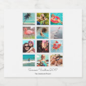 Aangepast vakantieoverzicht | Instagram | Etiket b (Enkel label)