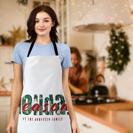 Aangepast vakantieseizoen patroon schort