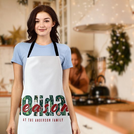 Aangepast vakantieseizoen patroon schort