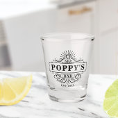 Aangepast vakjaar voor papaver ingesteld shot glas