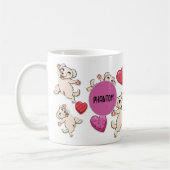 Aangepast Valentijnsdag Maltees Hondenliefhebber Koffiemok (Links)