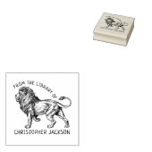 Aangepast vanaf de bibliotheek van, het boek van d rubberstempel (Gestempeld)