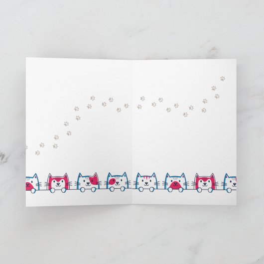 Aangepast vanaf de geboorte van de kat kaart (Binnen)