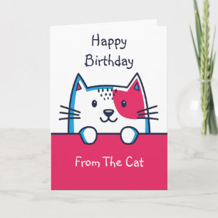 Aangepast vanaf de geboorte van de kat kaart