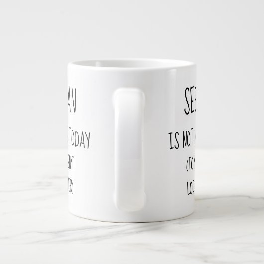 Aangepast vandaag niet toevoegen grote koffiekop (Achterkant)