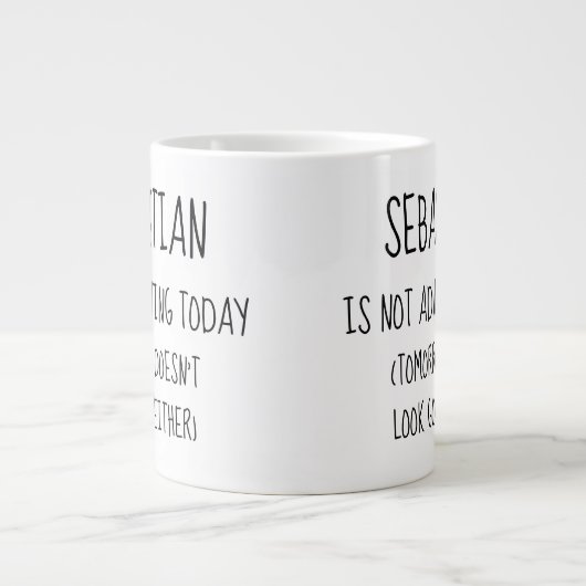 Aangepast vandaag niet toevoegen grote koffiekop (Voorkant)