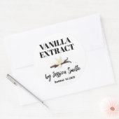 Aangepast Vanille-Extract Etiket (Envelop)