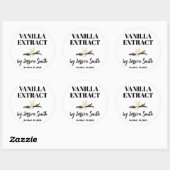 Aangepast Vanille-Extract Etiket (Vel)