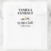 Aangepast Vanille-Extract Etiket (Tas)