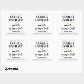 Aangepast Vanille-Extract Etiket (Vel)