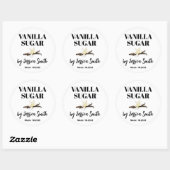 Aangepast Vanille Suiker Etiket (Vel)