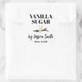 Aangepast Vanille Suiker Etiket (Tas)