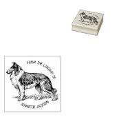 Aangepast vanuit de bibliotheek van het Dog Collie Rubberstempel (Gestempeld)