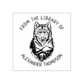Aangepast vanuit de bibliotheek van het Wolf Book Rubberstempel (Afrduk)