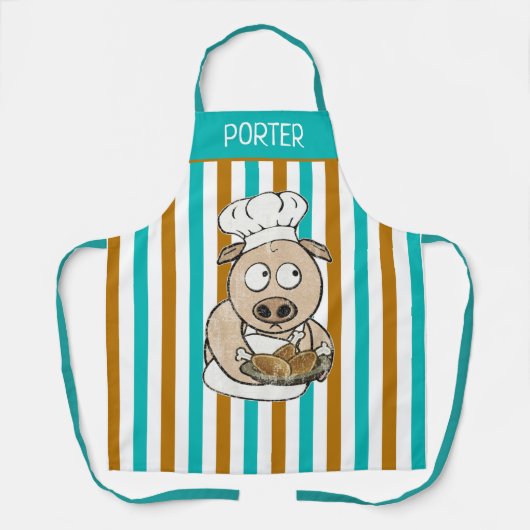 Aangepast varkensvinkje schort (Voorkant)