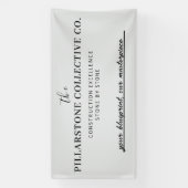 Aangepast Vastgoed Bouwbedrijf Naam Banne Spandoek (Verticaal)