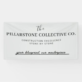 Aangepast Vastgoed Bouwbedrijf Naam Banne Spandoek