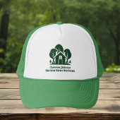 Aangepast vastgoedbedrijf Forest Green Realtor Trucker Pet