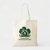 Aangepast vastgoedbedrijf Forest Home Realtor Tote Bag (Voorkant)