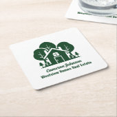 Aangepast vastgoedbedrijf Forest Open House Kartonnen Onderzetters (Schuin)