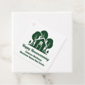 Aangepast vastgoedbedrijf Green Forest House Bedankjes Labels (In situ)