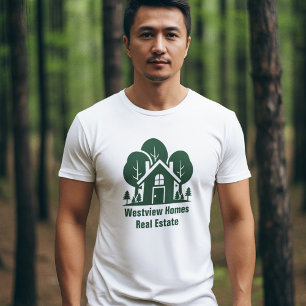 Aangepast vastgoedbedrijf Green Forest House T-shirt