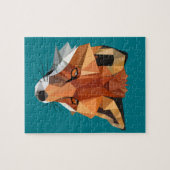 Aangepast veelhoek voor vos legpuzzel (Horizontaal)